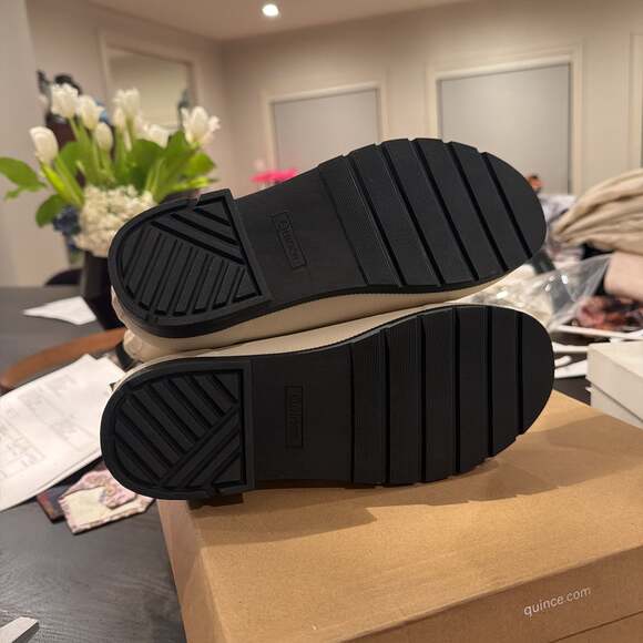 Quince Rubber Waterproof Ankle Rain Boot Women's Size 8 Stone Beige NEW FAST - Picture 3 of 6